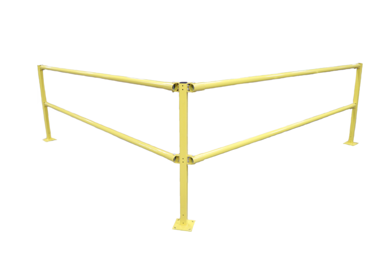 PS Safety Access EdgeSafe safety railing in a corner arrangement