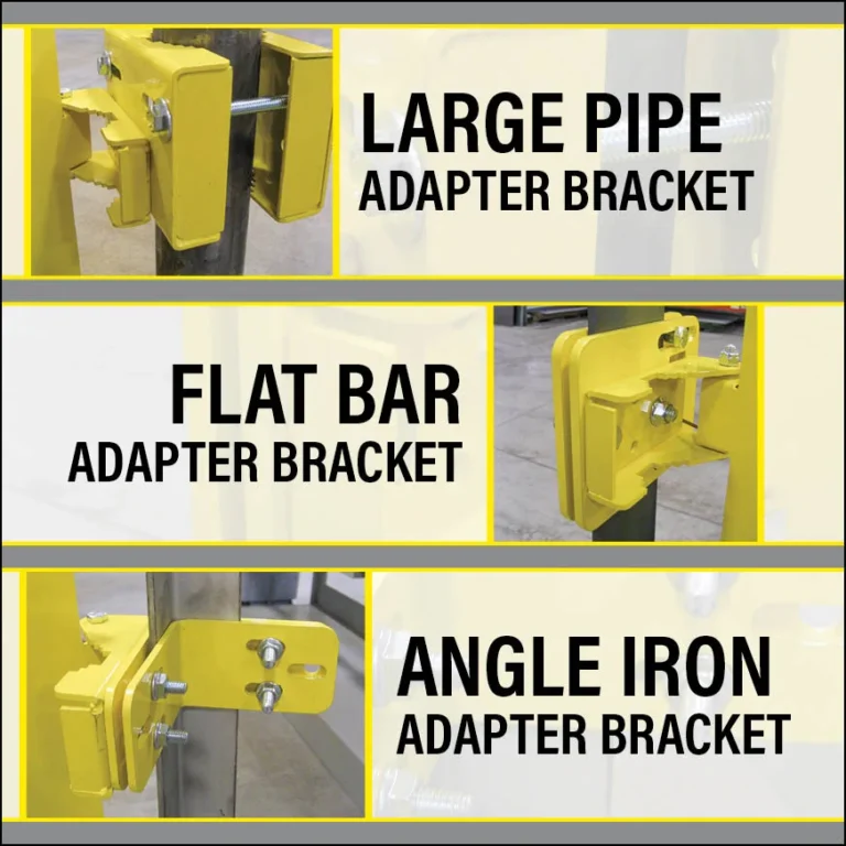 PS Safety Access adapter bracket for a ladder safety gate