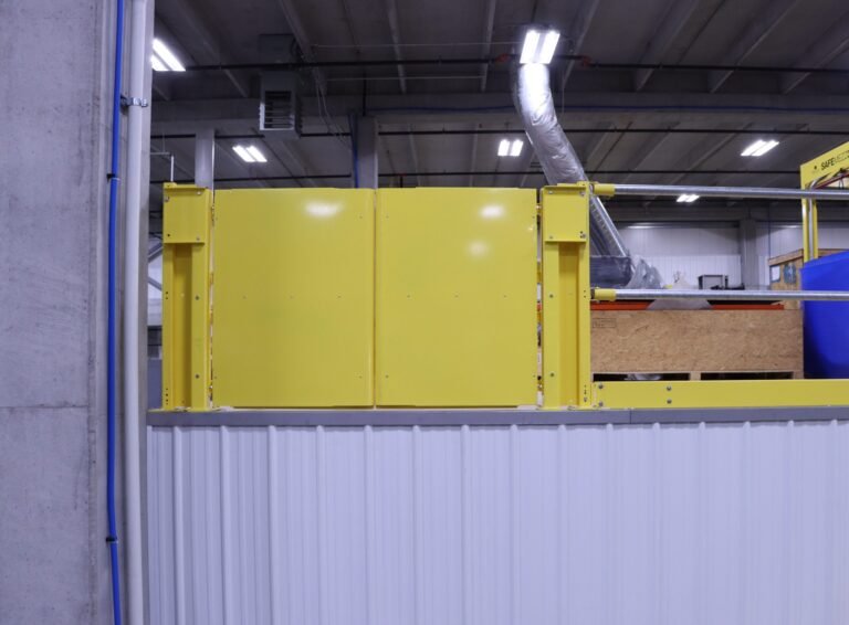 PS Safety Access SafeMezz pallet gate installation